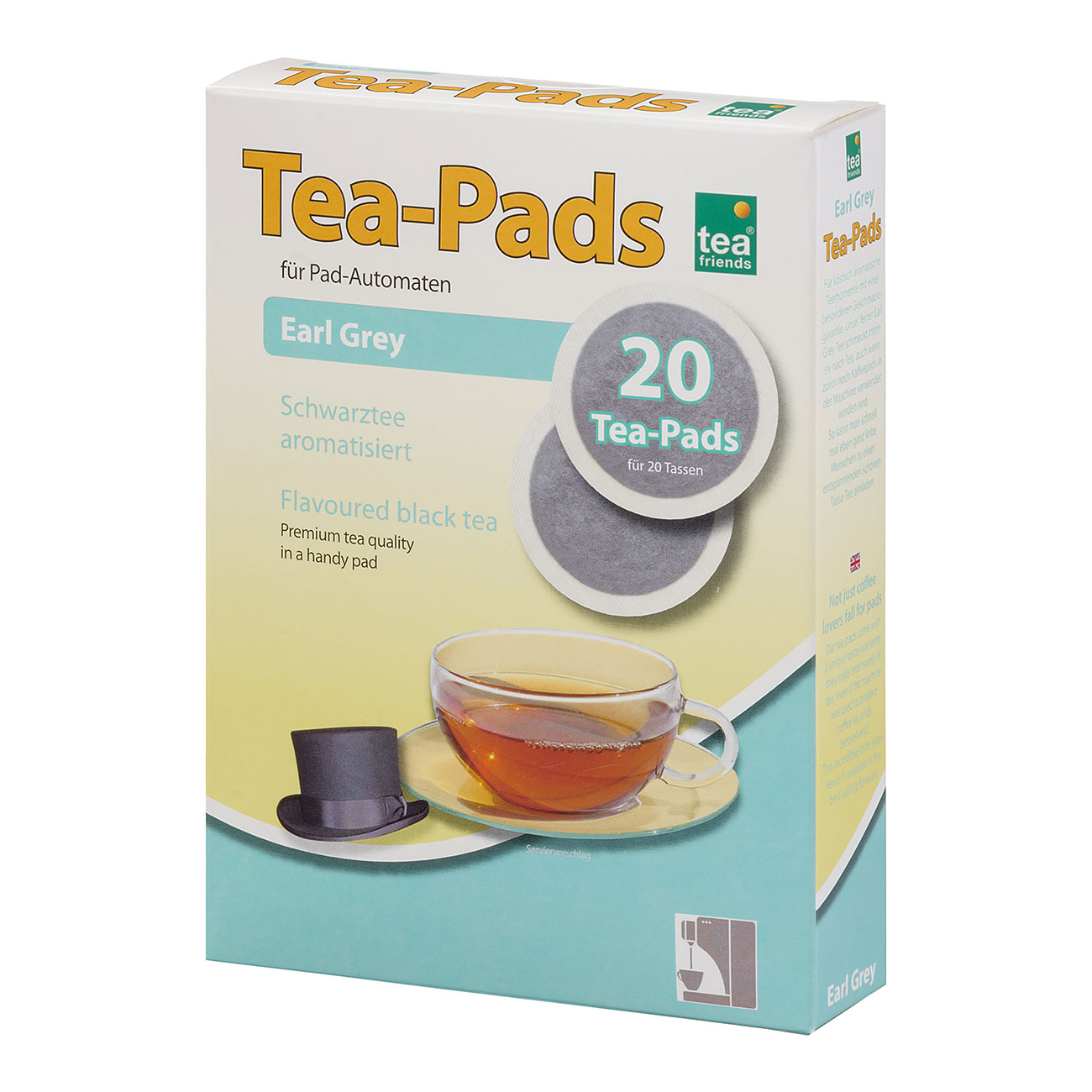 Tea Pads "Earl Grey" schwarzer Tee