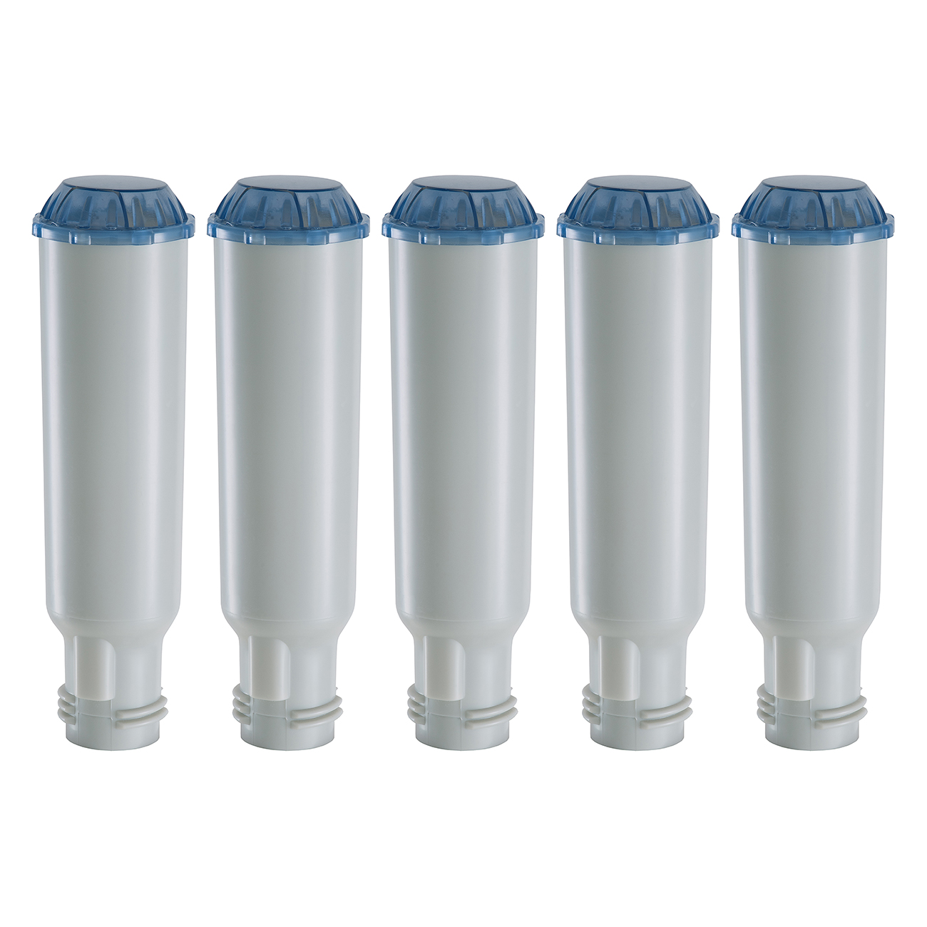 5 Stück schraubbare Wasserfilterpatronen Kartuschen geeignet für AEG, Siemens, Bosch Neff und Krups Kaffeevollautomaten 