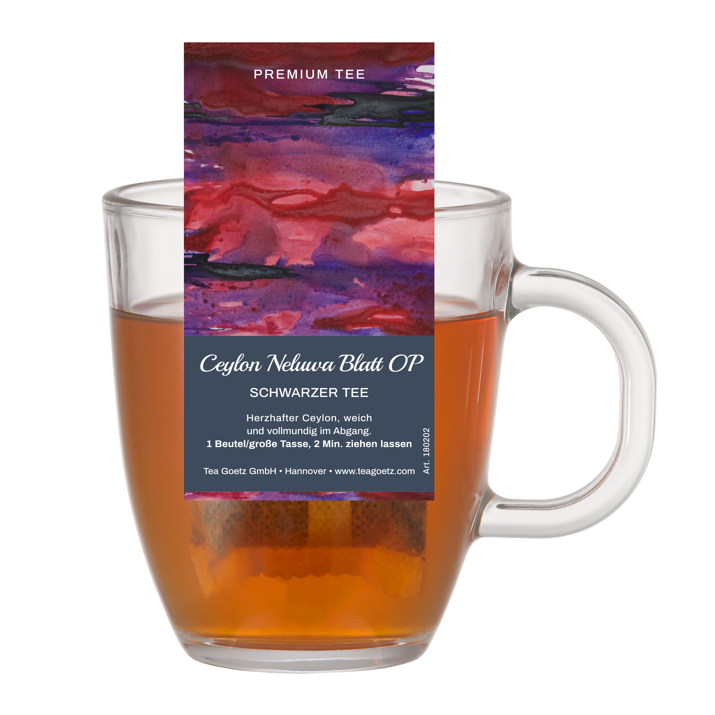 Big Tea Bag Ceylon Neluwa Blatt OP - Schwarztee (Teebeutel)