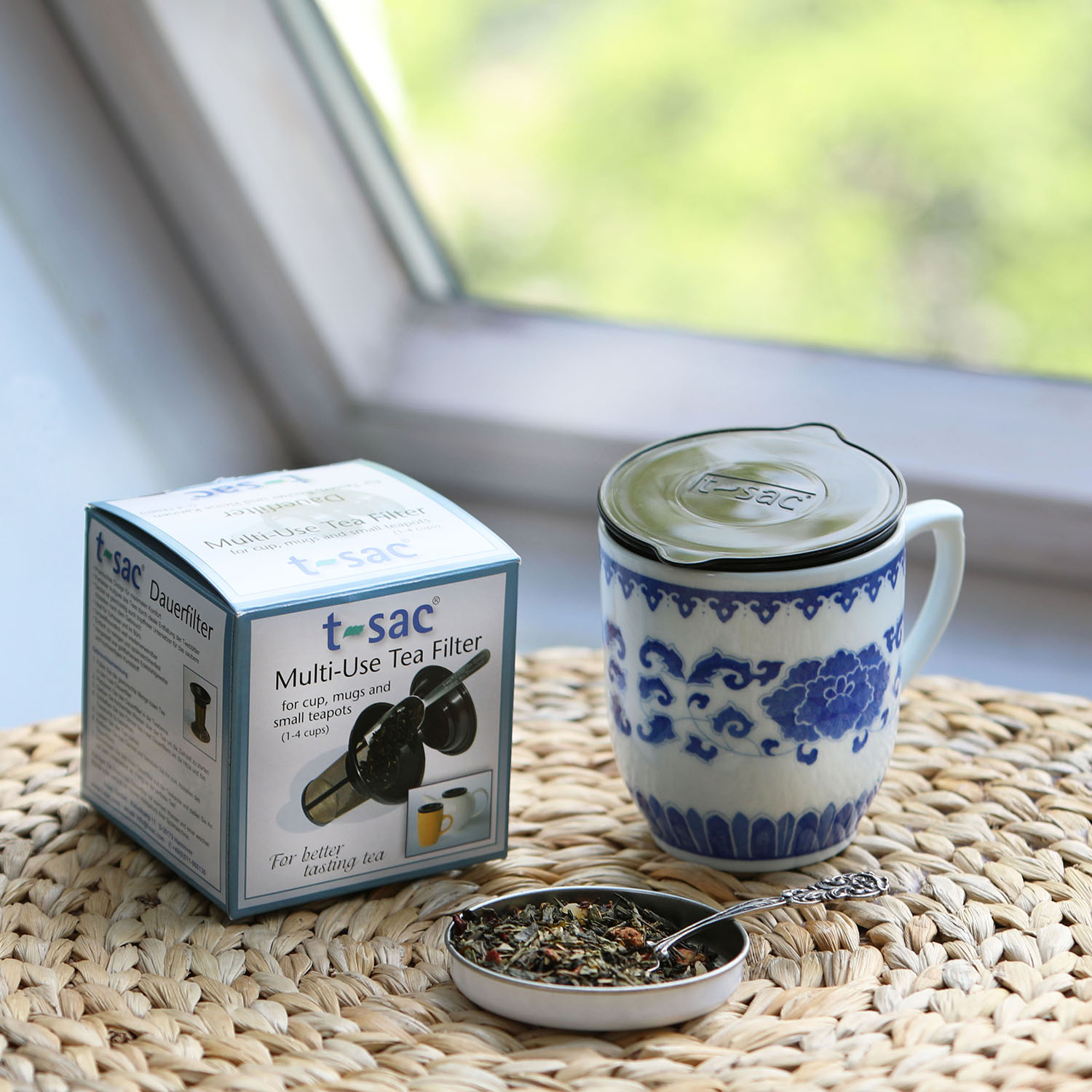 t-sac Tee Dauerfilter (Teefilter,Teesieb) für losen Tee, geeignet für Teetassen