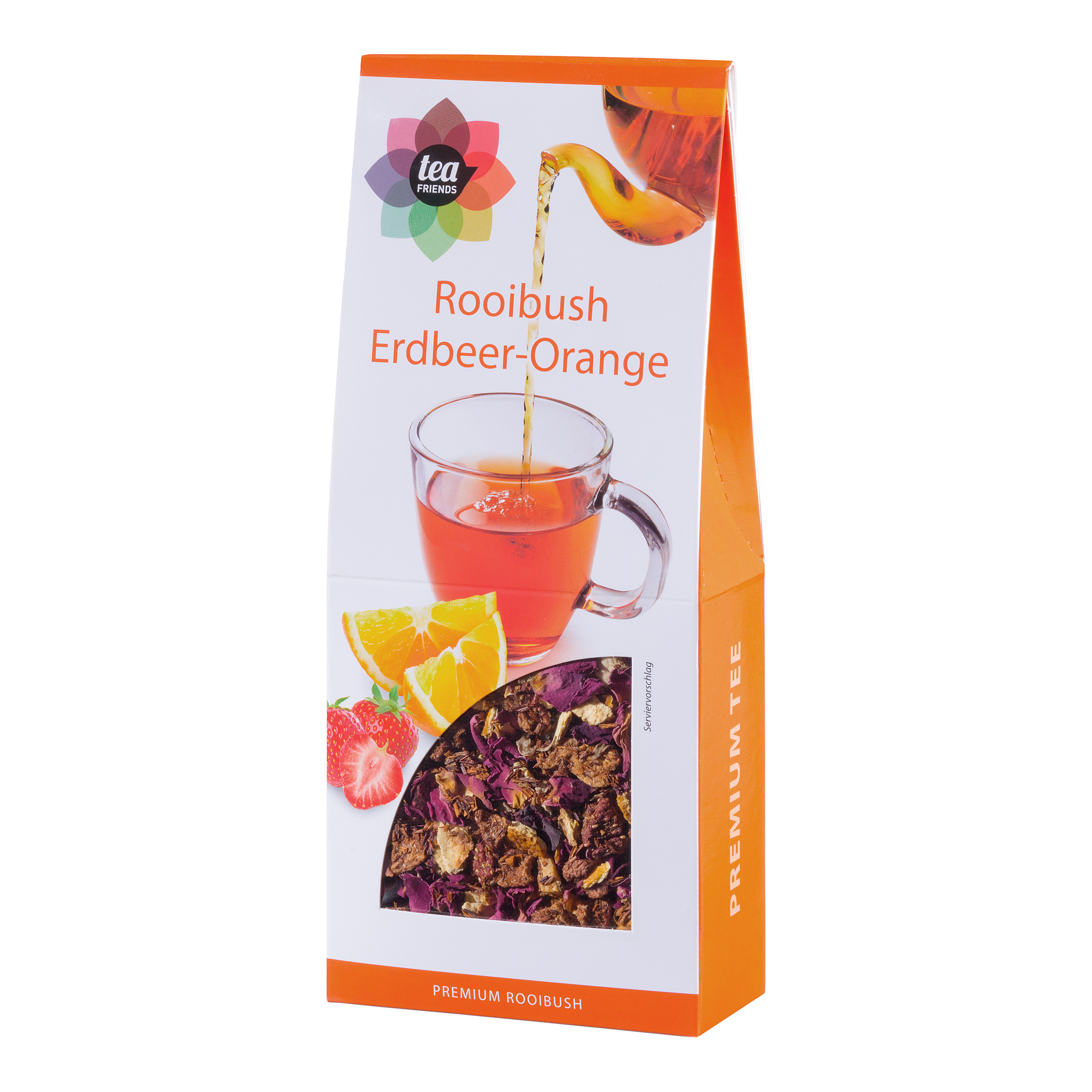 90g Erdbeer-Orange loser aromatisierter Rooibos Tee